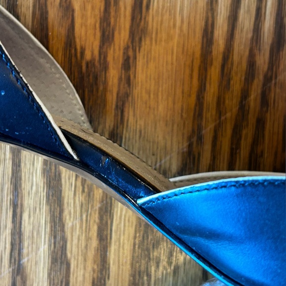 Ellen Tracy Esther Pointed Toe d’Orsay Heel Black Leather Vintage Pattern Sz 6.5 - Picture 5 of 14